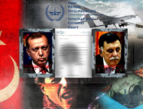 الجنائية الدولية تقبل دعوى المركز الأفرو آسيوي والمنظمة الليبية ضد جرائم أردوغان والسراج في ليبيا